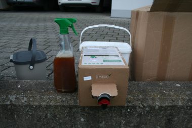 EM abgefüllt in eine Sprühflasche